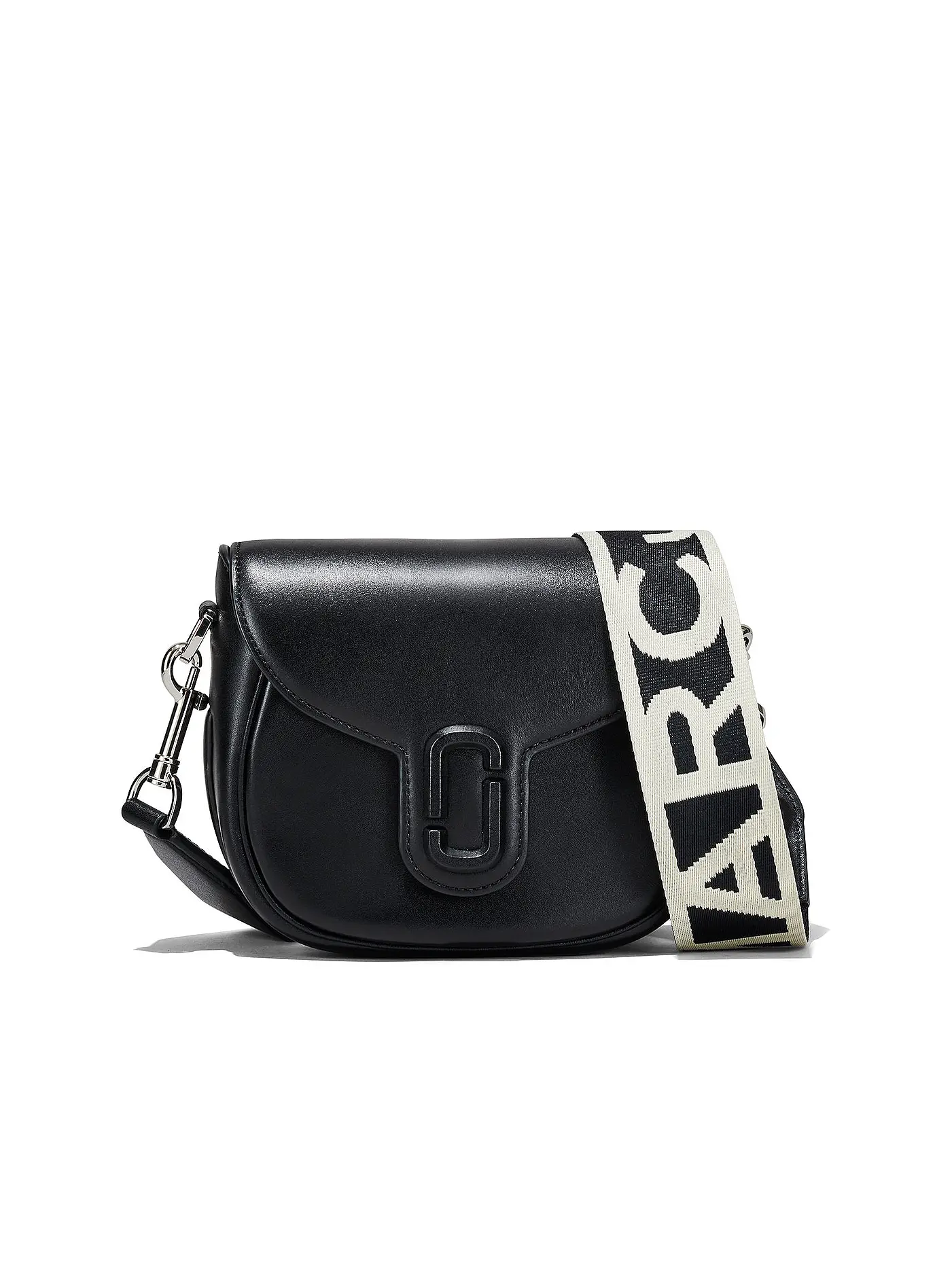 MARC JACOBS | Ledertasche - Mini Bag THE SMALL SADDLE BAG | schwarz